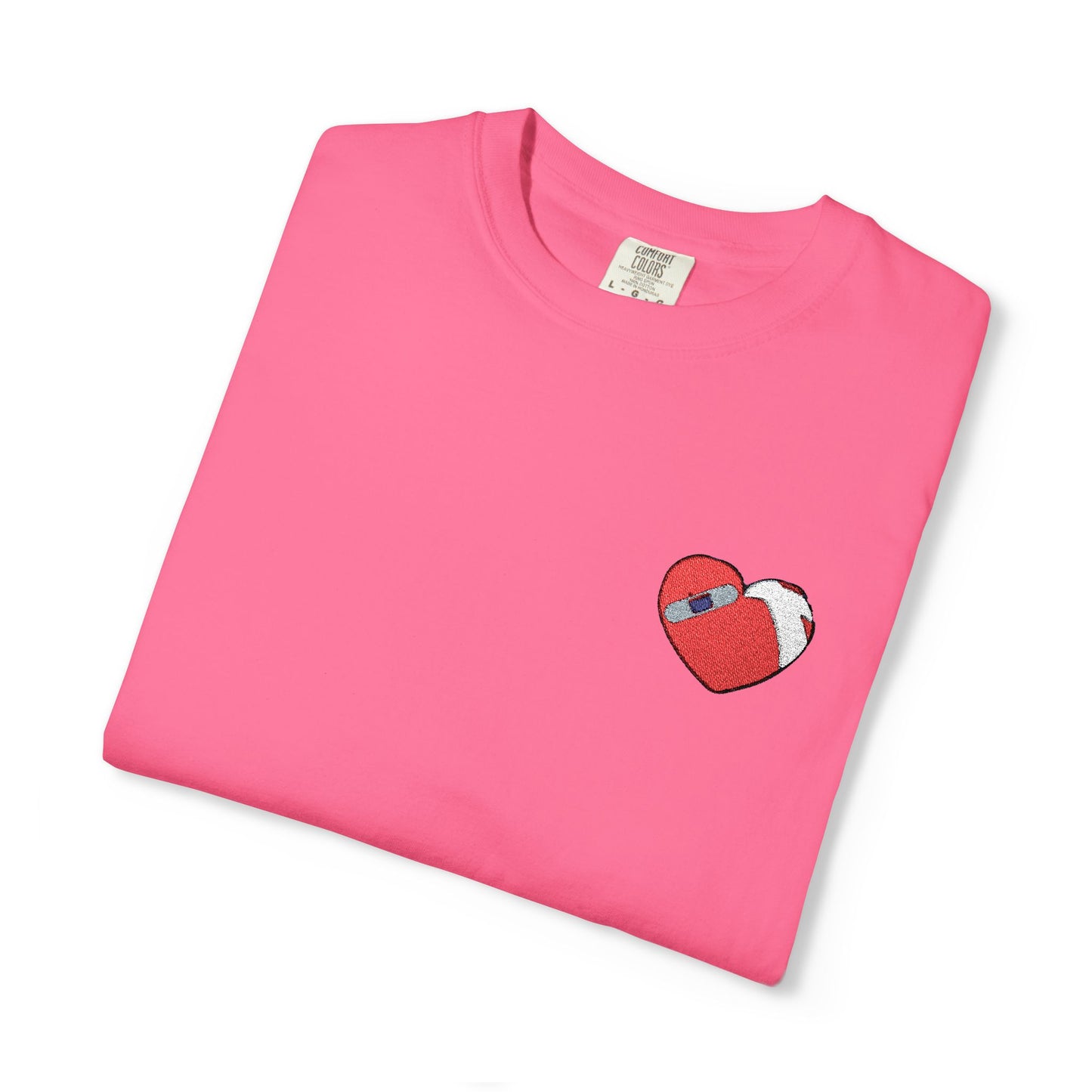 Heartfelt Unisex Garment-Dyed T-shirt - Casual Love Tee, Perfect for Valentine's Day, Gift for Friends, Everyday Wear, Unique Graphic Tee