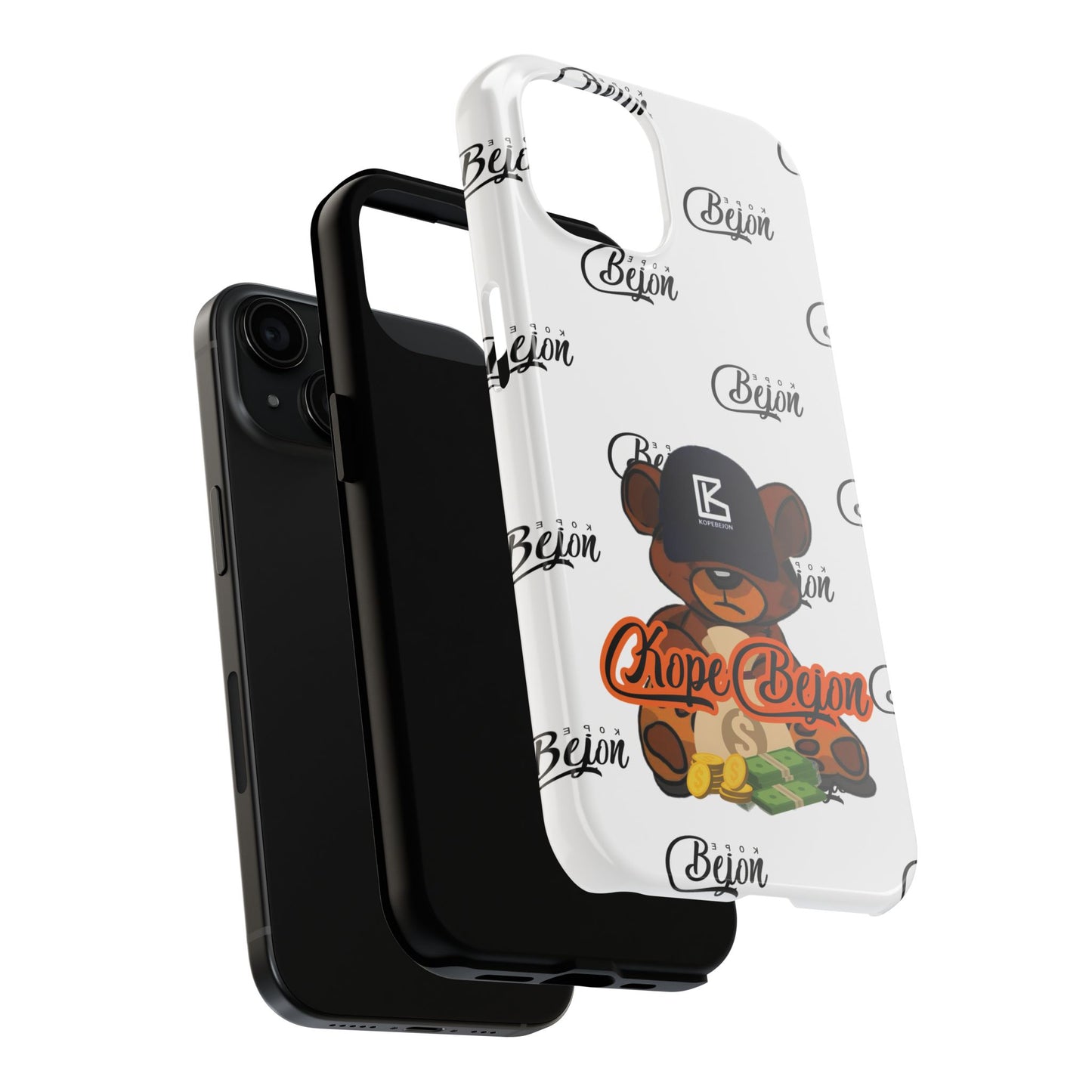 Bear Tough Phone Case, Trendy Phone Cover, Gift for Friends, Custom Phone Shell, Unique Mobile Accessory