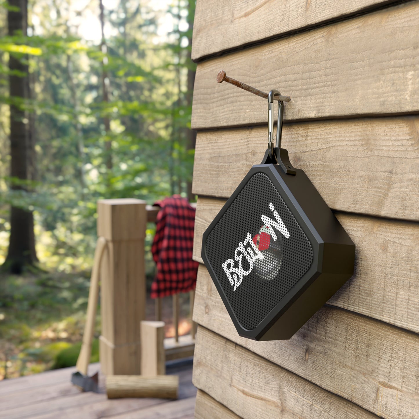 Outdoor Bluetooth Speaker, Waterproof Speaker, Portable Sound System, Perfect for Camping, Hiking, Party, Welcome to My Planet