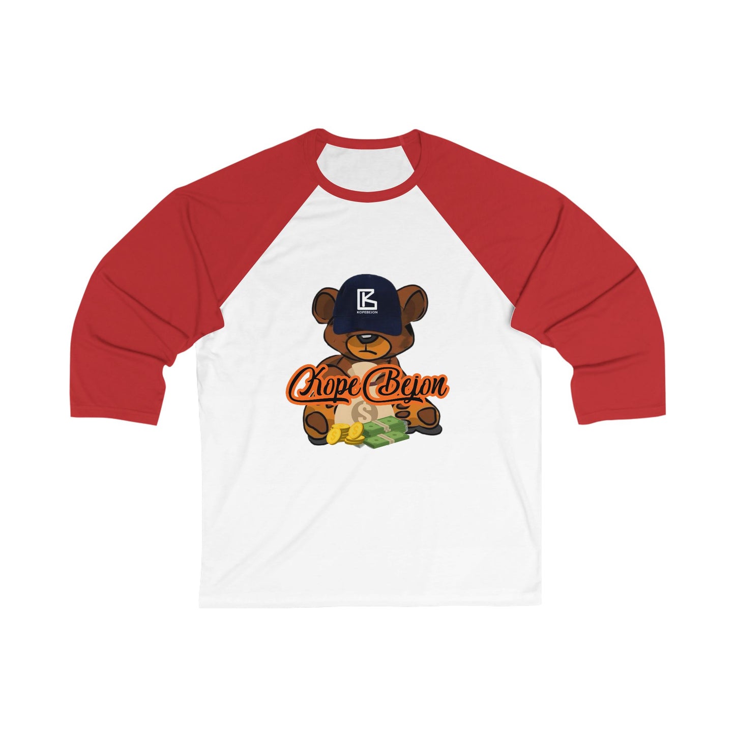 Cute Bear Graphic Baseball Tee for Casual Wear, Perfect for Sports Fans, Gifts for Birthday, Father's Day, or Any Occasion
