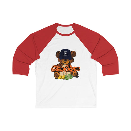 Cute Bear Graphic Baseball Tee for Casual Wear, Perfect for Sports Fans, Gifts for Birthday, Father's Day, or Any Occasion