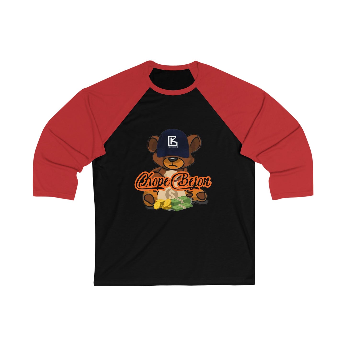 Cute Bear Graphic Baseball Tee for Casual Wear, Perfect for Sports Fans, Gifts for Birthday, Father's Day, or Any Occasion