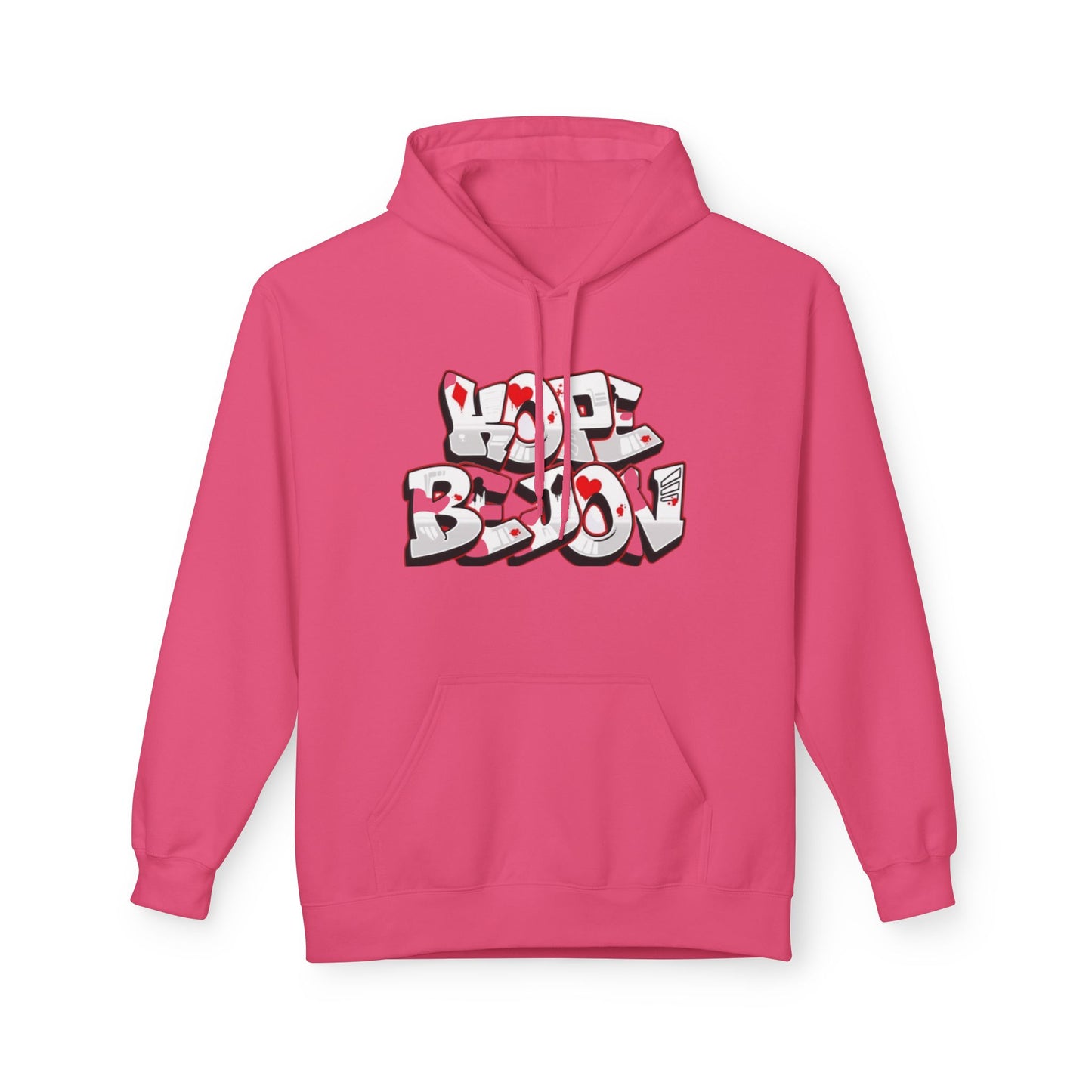 Graffiti Heart Hoodie - Urban Style, Streetwear, Cozy Apparel, Gift for Him/Her, Casual Outfit, Year-Round Fashion