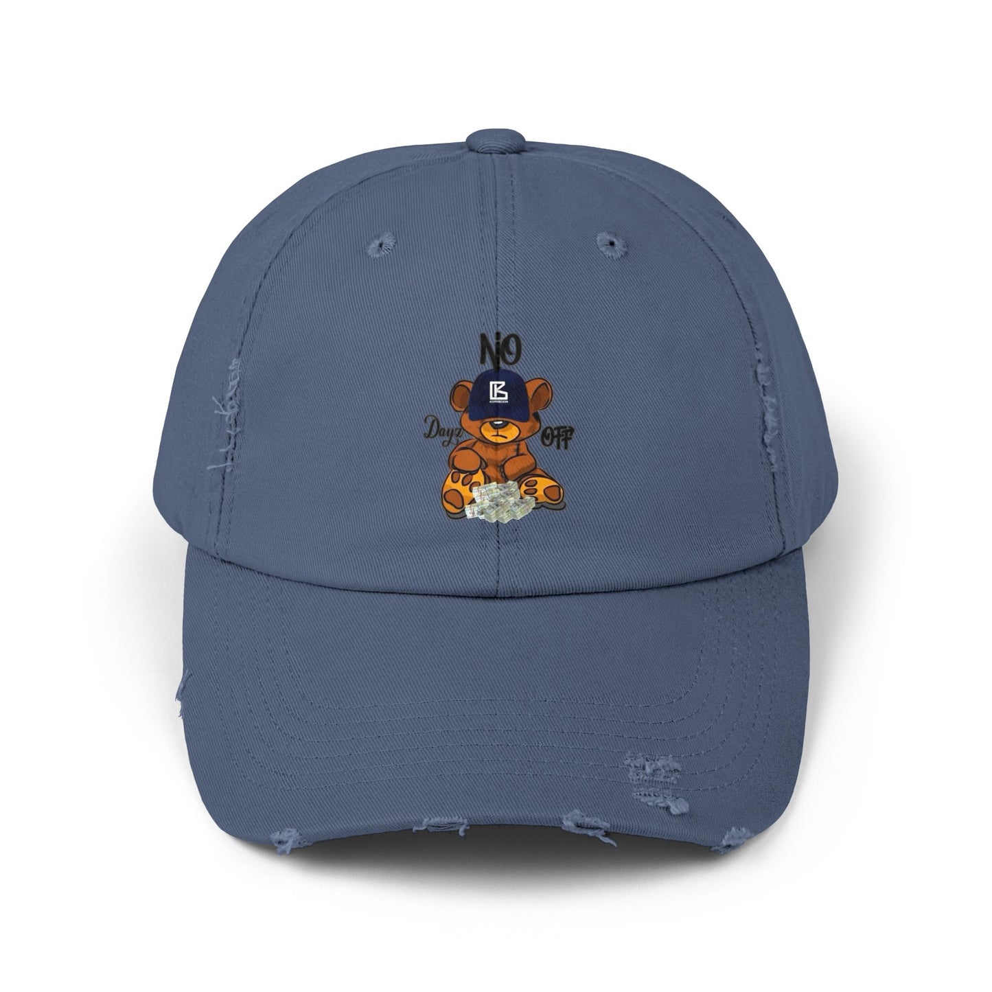 KB Bear Distressed Cap, Unisex Baseball Hat, Casual Accessory, Trendy Gift, Summer Style, Festival Wear