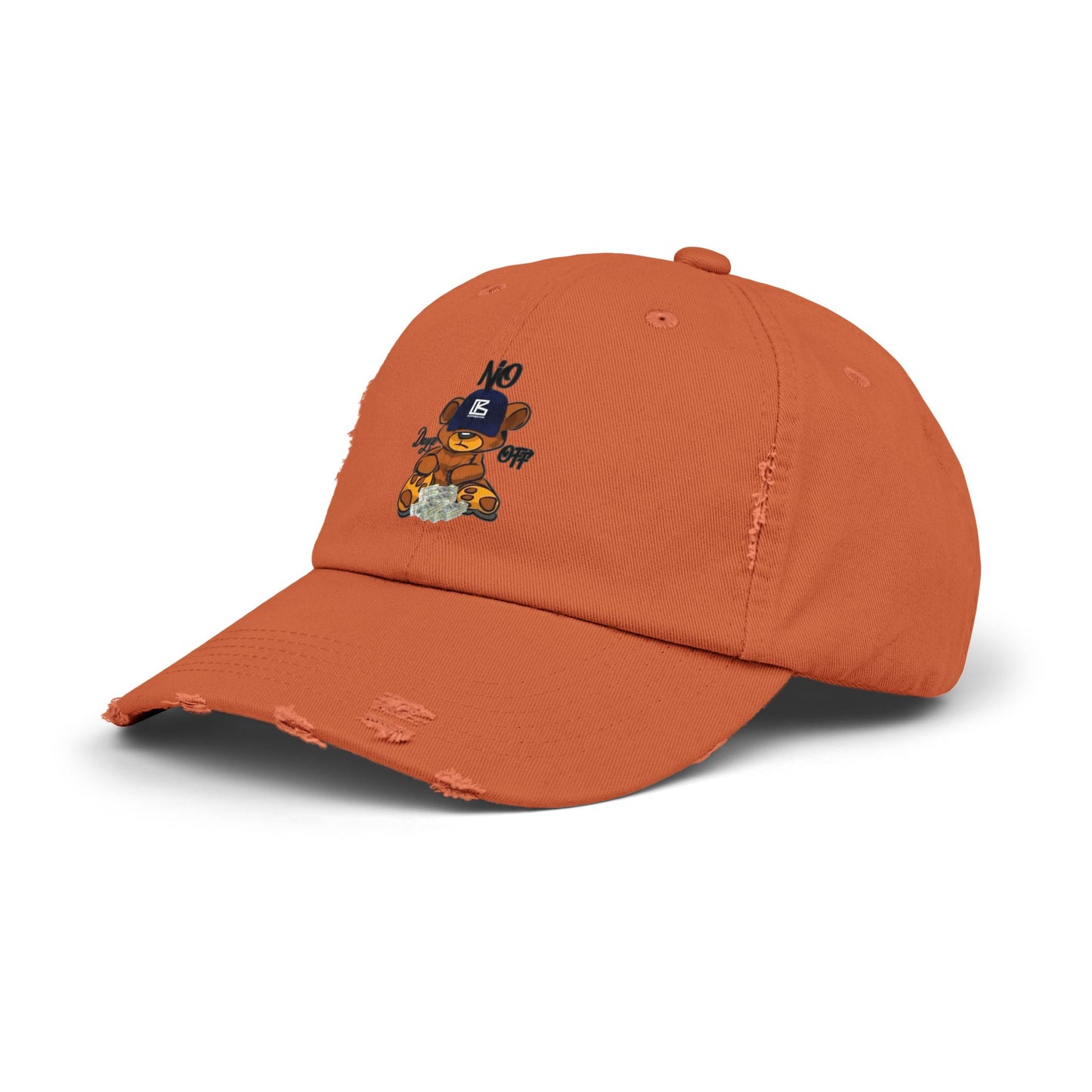 KB Bear Distressed Cap, Unisex Baseball Hat, Casual Accessory, Trendy Gift, Summer Style, Festival Wear