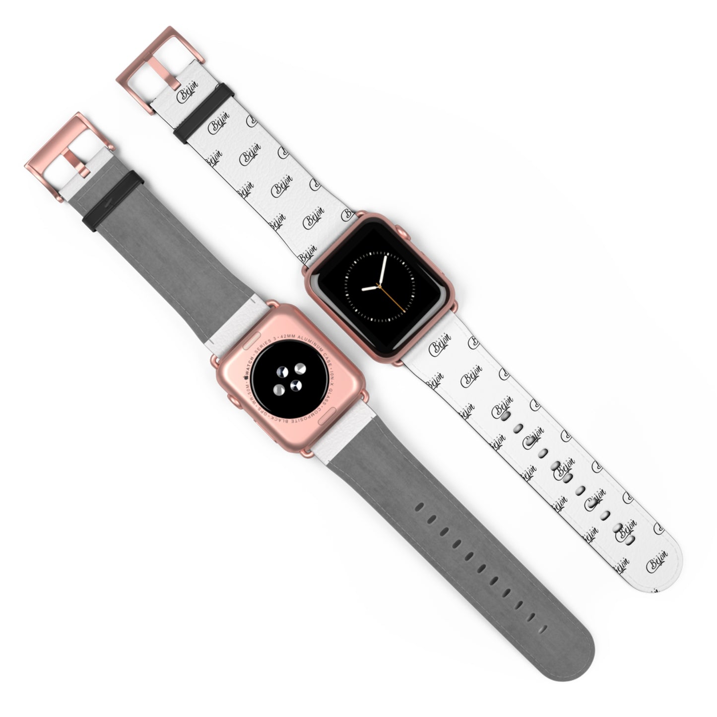 Sleek Monochrome Watch Band, Minimalist Style, IPhone Band, Modern Watch Strap, Trendy Gift for Him/Her, Stylish Accessory